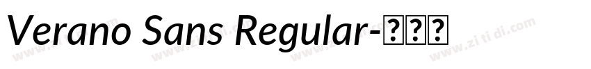 Verano Sans Regular字体转换